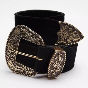 Free People Black Rock Western Belt M/L